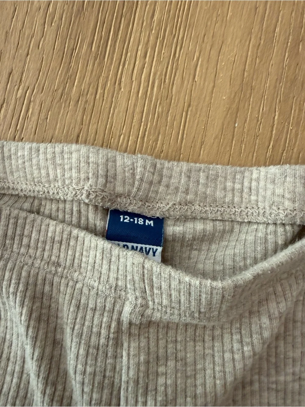 Old Navy Toddler Ribbed Flare Pants in Light Gray
